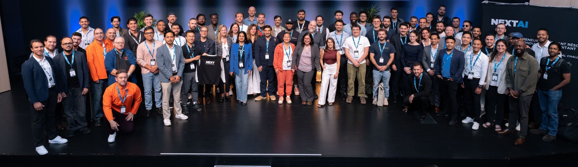 The Next AI 2026 cohort on stage at Venture Day